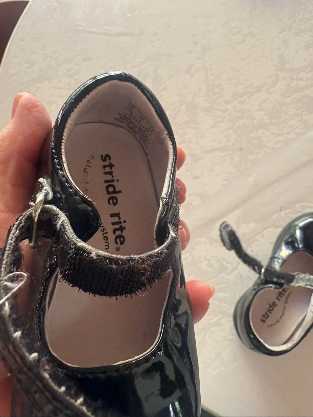 Stride Rite Black Patent Mary Jane Dress Shoes